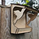 Build your own Fence Hung Bird Feeder Flat Pack kit for Kids and Adults, No Glue or Tools required