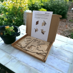 Build your own Fence Hung Bird Feeder Flat Pack kit for Kids and Adults, No Glue or Tools required - Image 2