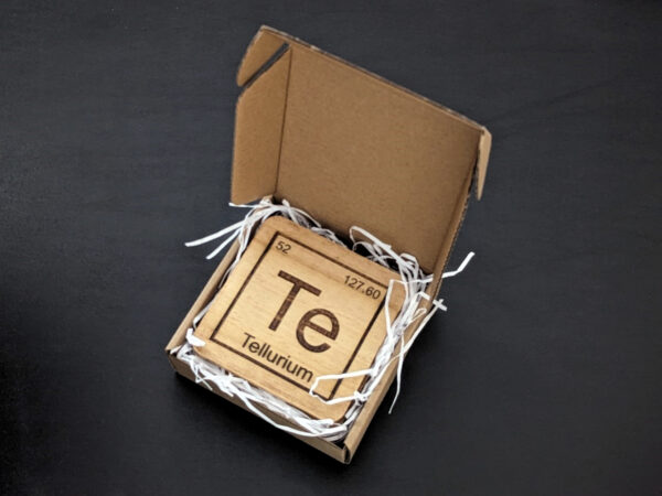 Periodic Table Elements "Teacher" Solid Wood Coaster Set of 4 - Image 2