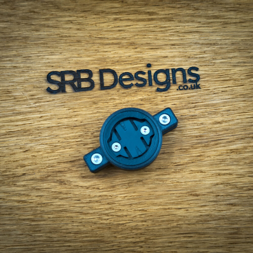 SRB Designs Elite Strap Mount for Garmin Varia (RTL510, RTL515) - Mount Only, Midnight Black