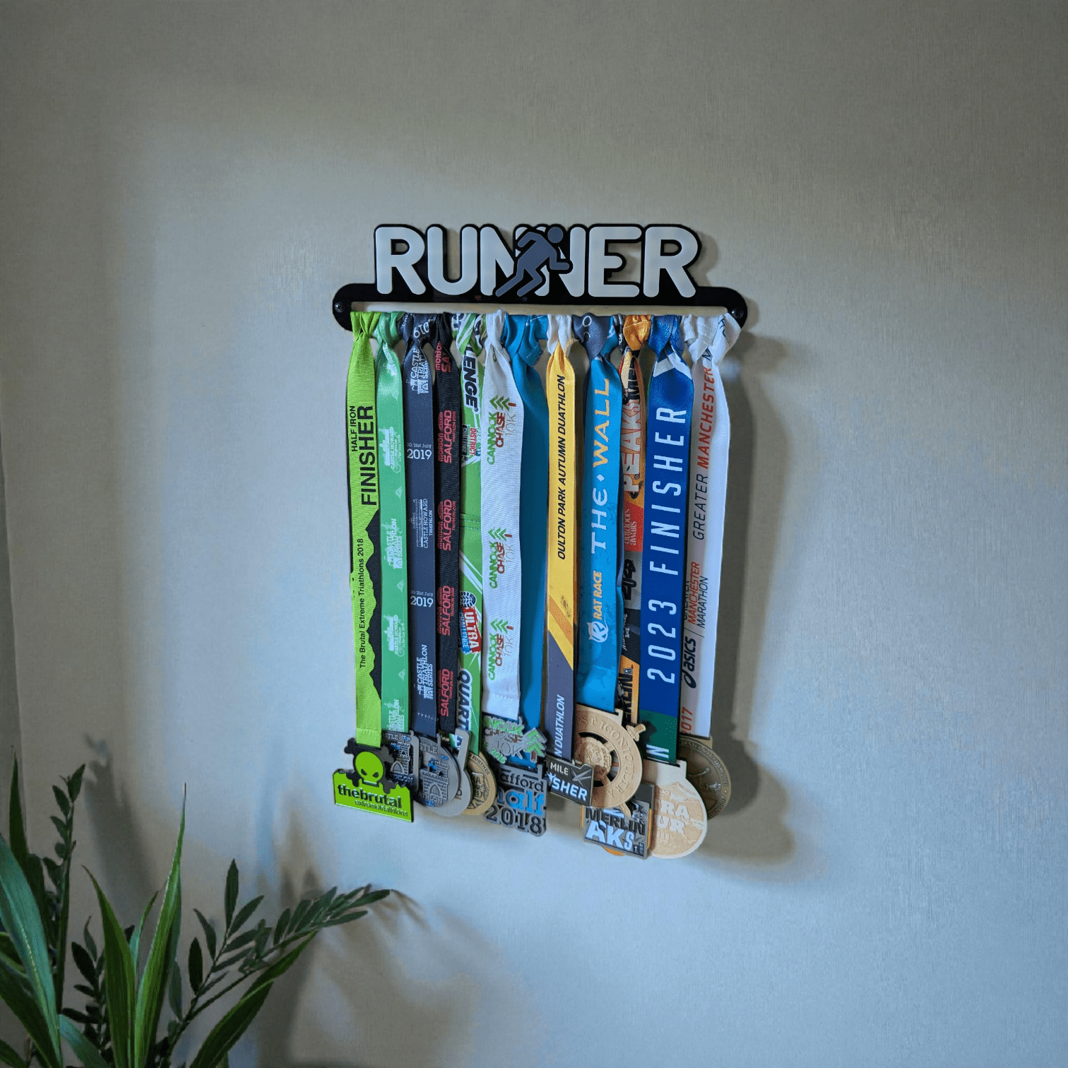 Runner Medal Hanger - Text & Icon
