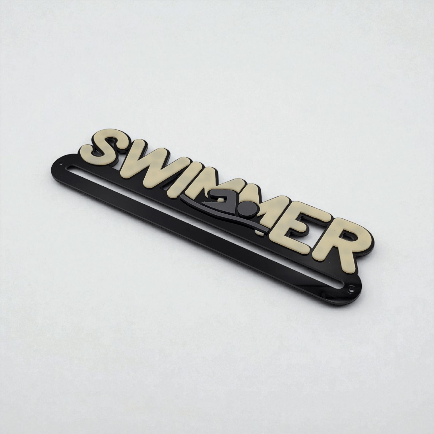 Swimmer Medal Hanger - Text & Icon - Image 2