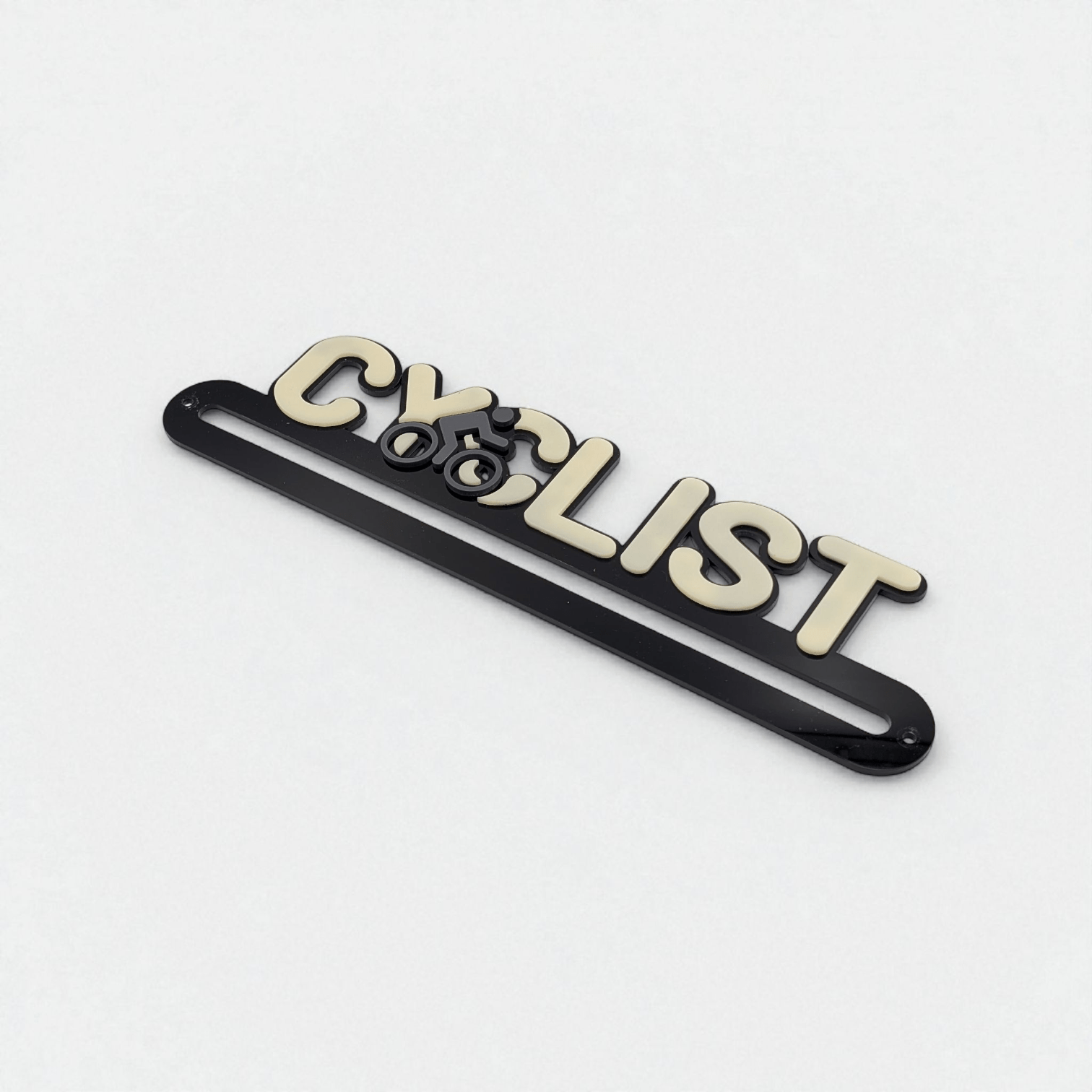 Cyclist Medal Hanger - Text & Icon - Image 2