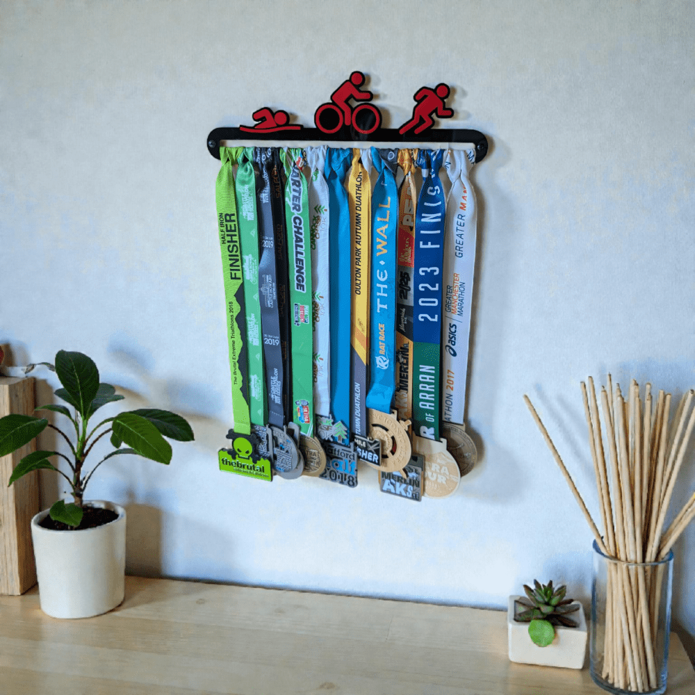 Triathlon Medal Hanger - Icons