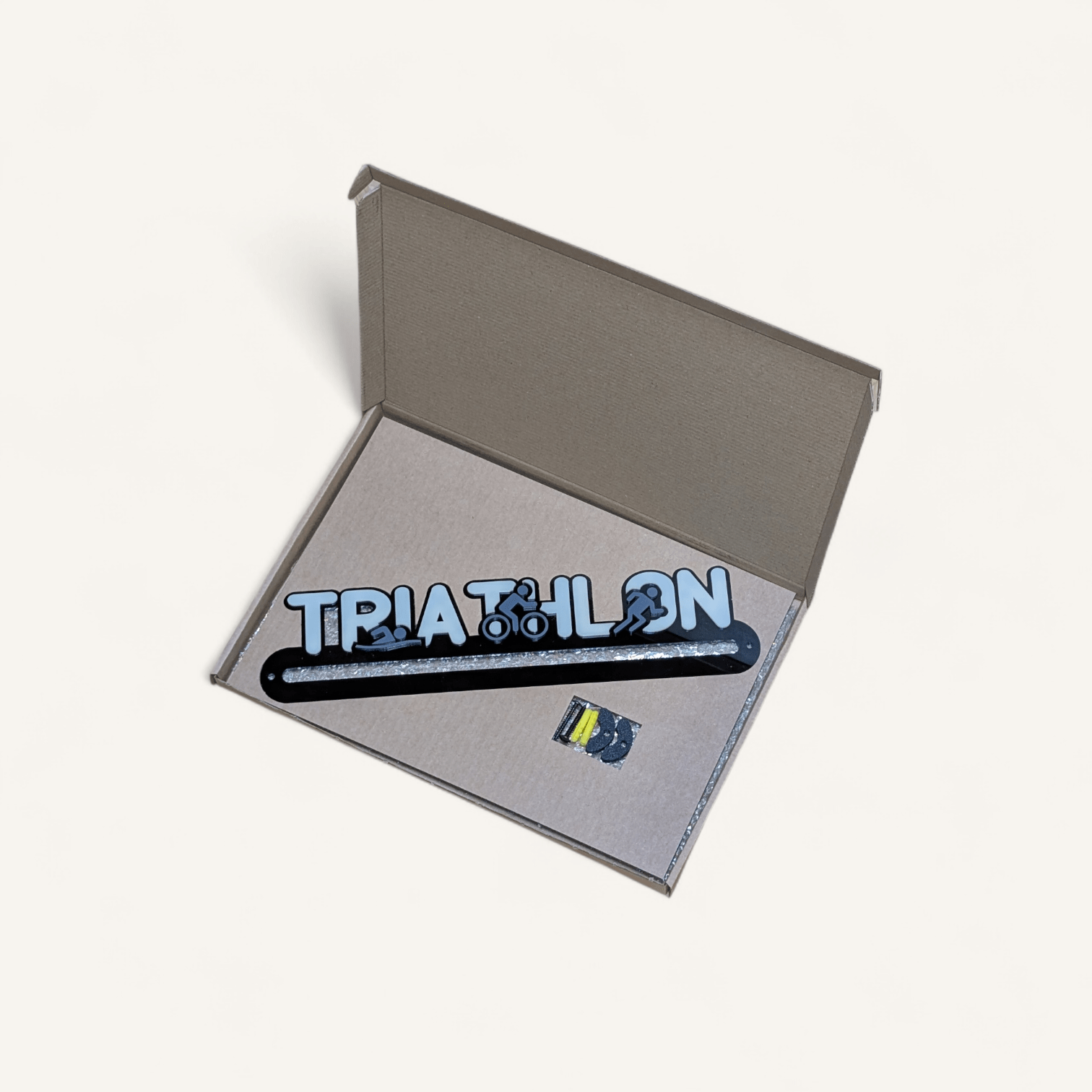 Triathlon Medal Hanger - Text & Icon - Image 3